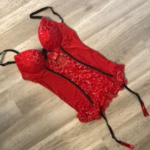 Red Nightgown with light push-up